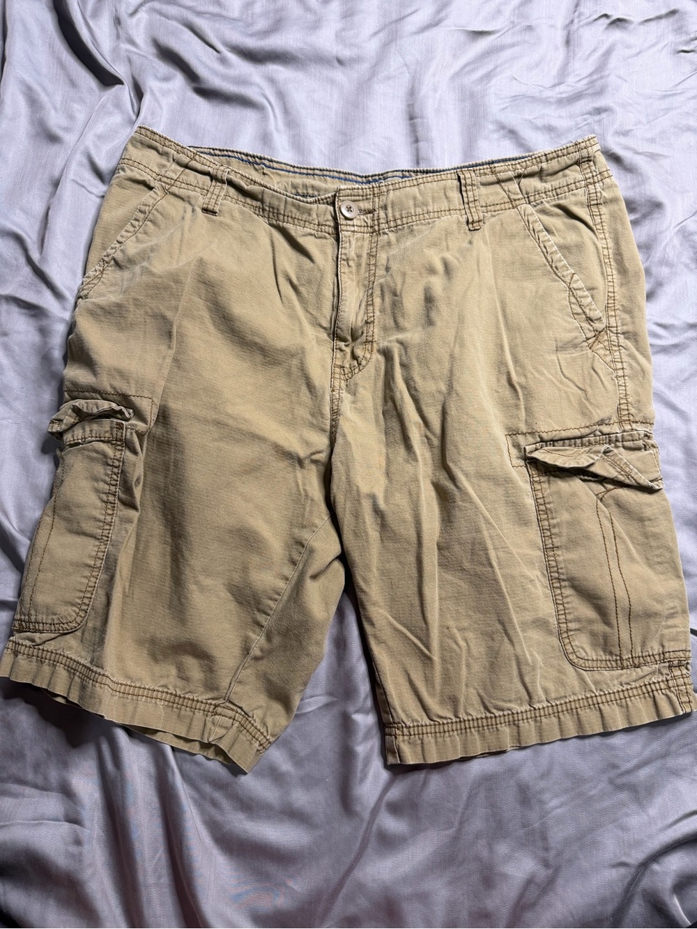 Plugg Men's Cargo Shorts in Khaki